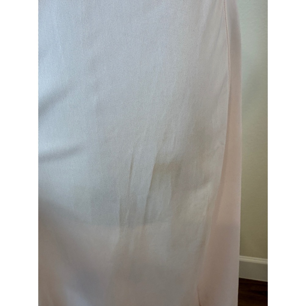 Vtg 50s Lace Top Scarf Slip Set S Pink 3pc Ensemble Romantic Formal cocktail - Picture 11 of 14